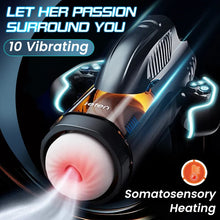 Load image into Gallery viewer, New Leten Bermuda Automatic Heating 10 Vibrating &amp; Sucking Handheld Male Masturbator