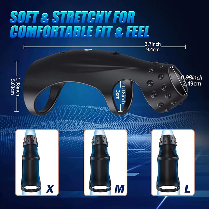 10 Vibrating Cock Ring with G-spot Stimulation and Remote Control