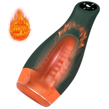 Load image into Gallery viewer, Warming - Simulates Oral Cavity Temperature Vibration and Telescopic 2-1 Male Masturbator