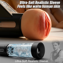 Load image into Gallery viewer, Flesh-like Sleeve Long-lasting Suction Clear Guidance Automatic Male Masturbator