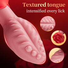 Load image into Gallery viewer, Sera - Tongue-Shaped 360° Rotating Anal Plug with Rose Base for Women &amp; Men
