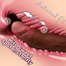 Load image into Gallery viewer, Heating Realistic Thrusting Dildo With Curved Tips For Precise Experience