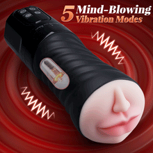 Load image into Gallery viewer, Beta Blowjob Double Hardness Sucking Vibrating Masturbator Male Stroker