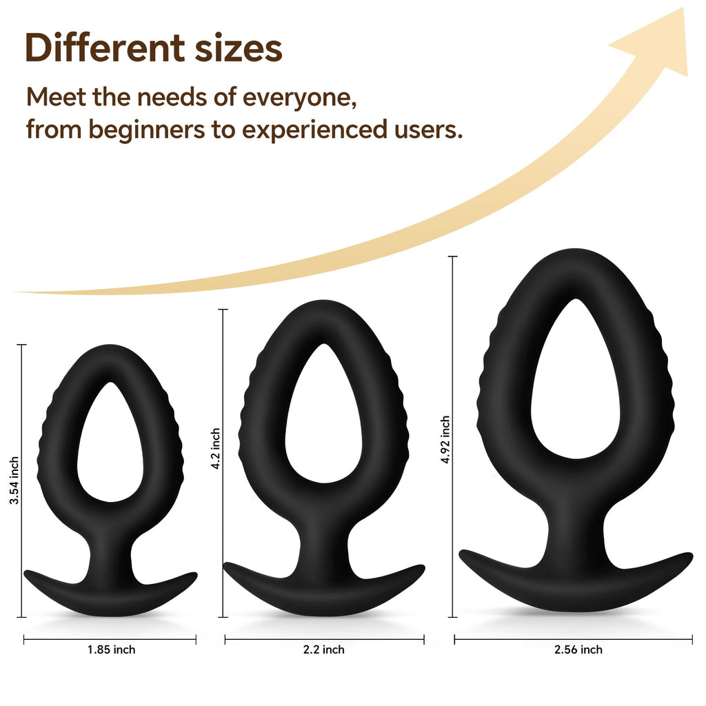 Pop Plugs 3 Piece Silicone Anal Trainer Set