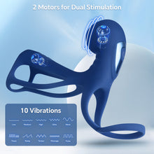 Load image into Gallery viewer, Powerful Multi-speed Rechargeable Vibrating Cock Ring – Stretchy Design For Delayed Ejaculation
