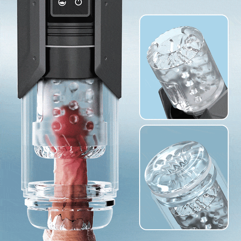 King -Powerful Suction 360° Deep Tight Wrapping Easy to Clean Masturbator
