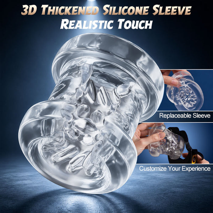 Hazel - Wearable Male Masturbator 3-in-1 9 Thrusting Rotating Vibrating Sex Toy for Men Stroker