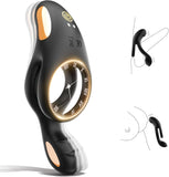 4 in 1 Vibrating Double  Cock Ring with 10 Vibrating Modes