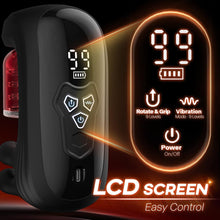 Load image into Gallery viewer, 4 IN 1 Male Masturbator 9X Rotating 360° Licking Clamping Glans Vibrator