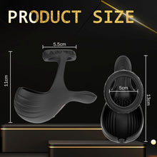 Load image into Gallery viewer, 10 Modes Vibrating Cock Ring with APP Control Testicles Vibrator