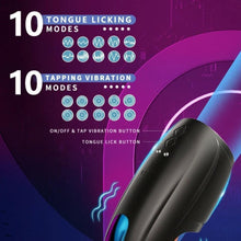 Load image into Gallery viewer, 10 Vibrating Tongue Patterns Dual Action Penis Training Vibrator