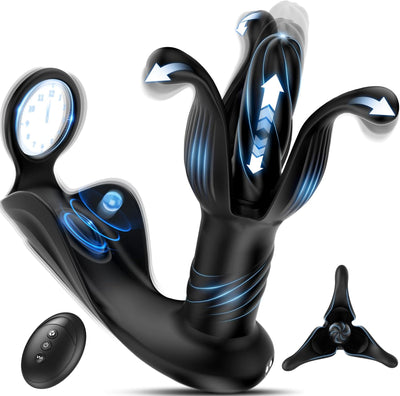 9 Tension Shock Flapping Prostate Massager Anal Toys