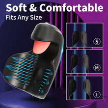 Load image into Gallery viewer, 10 Vibrating Tongue Patterns Dual Action Penis Training Vibrator