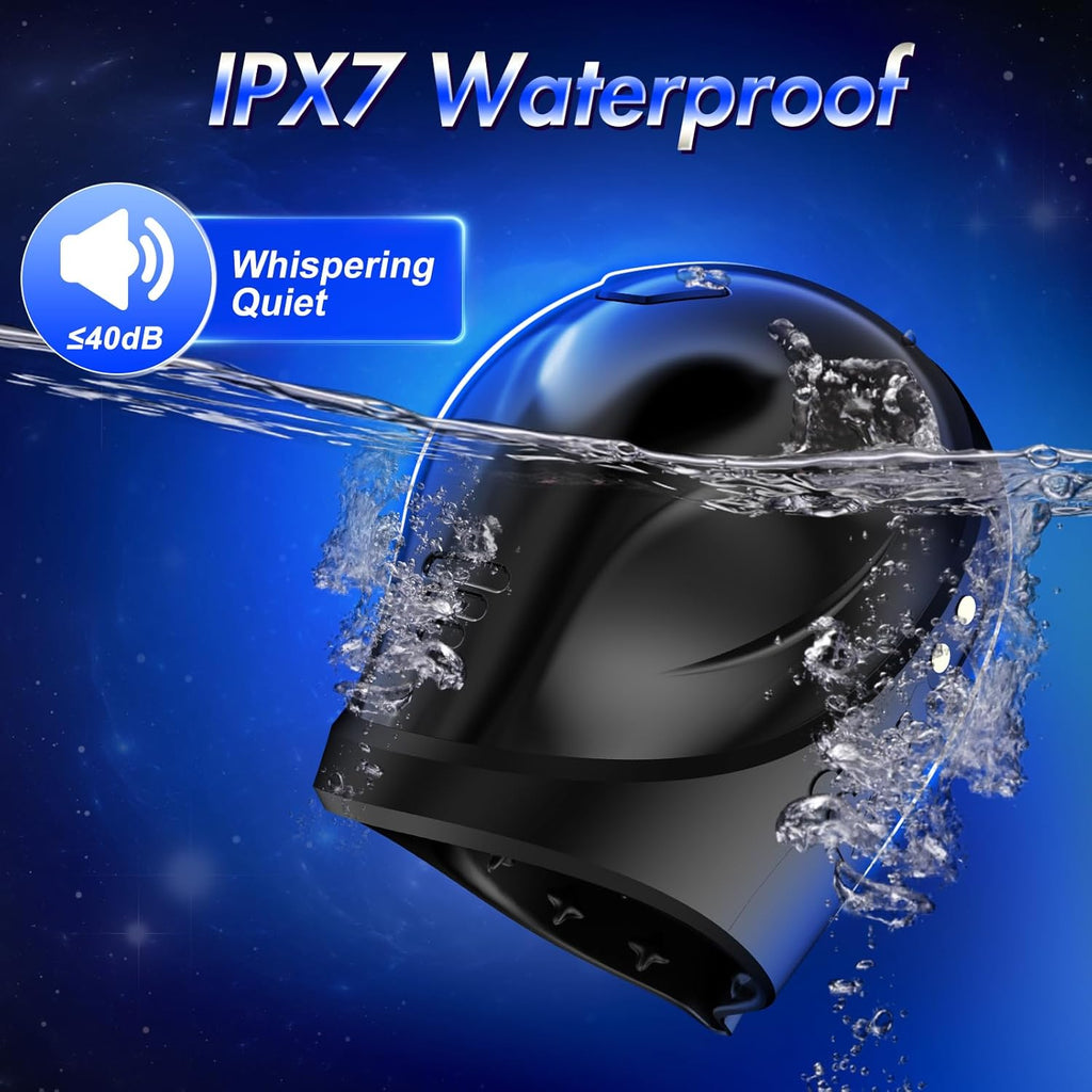 360° Wrapping Glans Trainer 10x Vibrating Penis Stroker with LCD APP Control