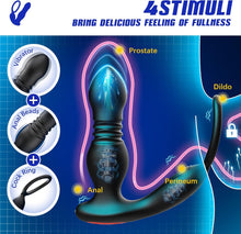 Load image into Gallery viewer, PAROS App-Controlled Thrusting Prostate Massagers with Cock Ring