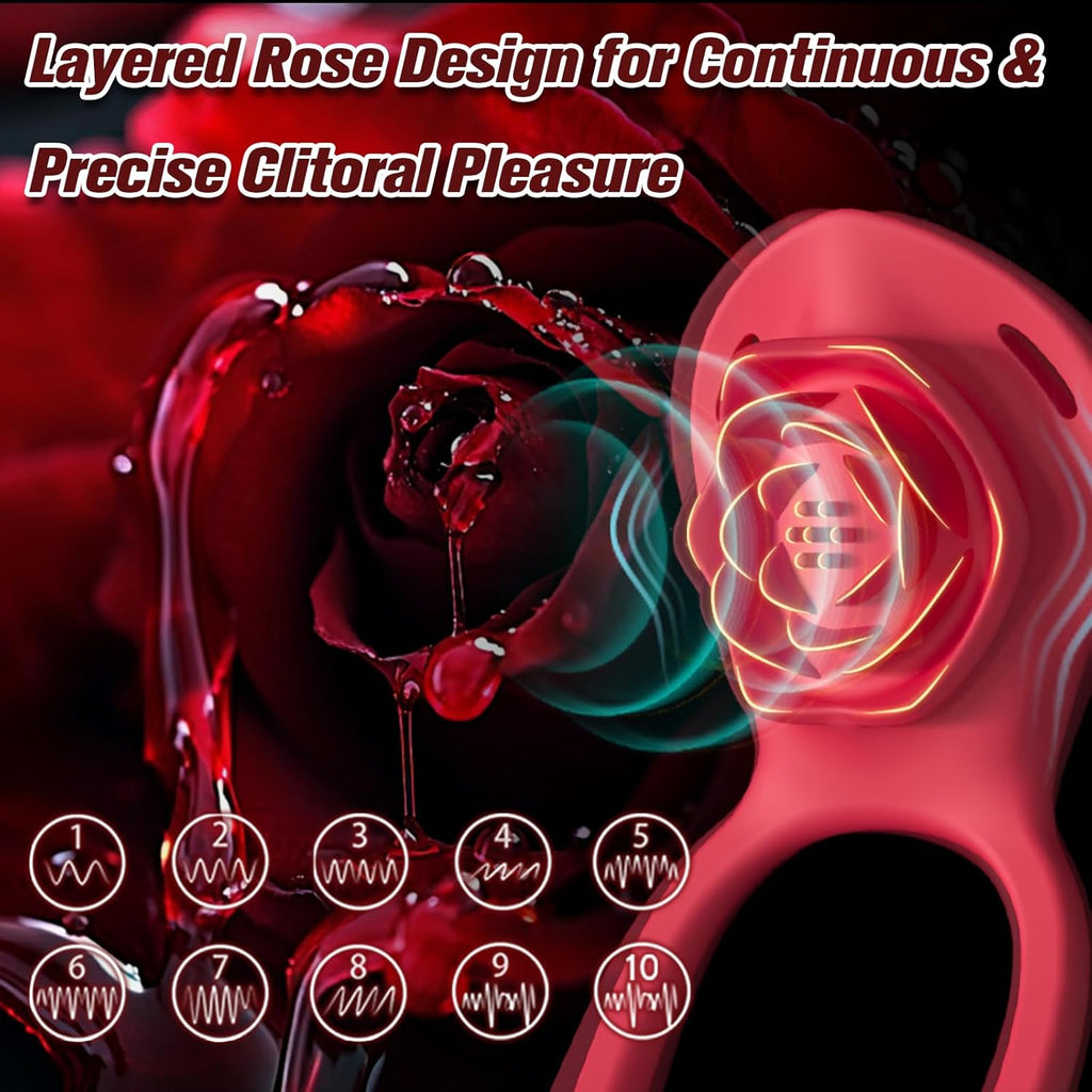 Couples Rose App Remote Control Wearable Vibrator