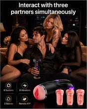 Load image into Gallery viewer, 3 Porn Stars Replica Sleeves Sucking Male Masturbator Pussy Stroker