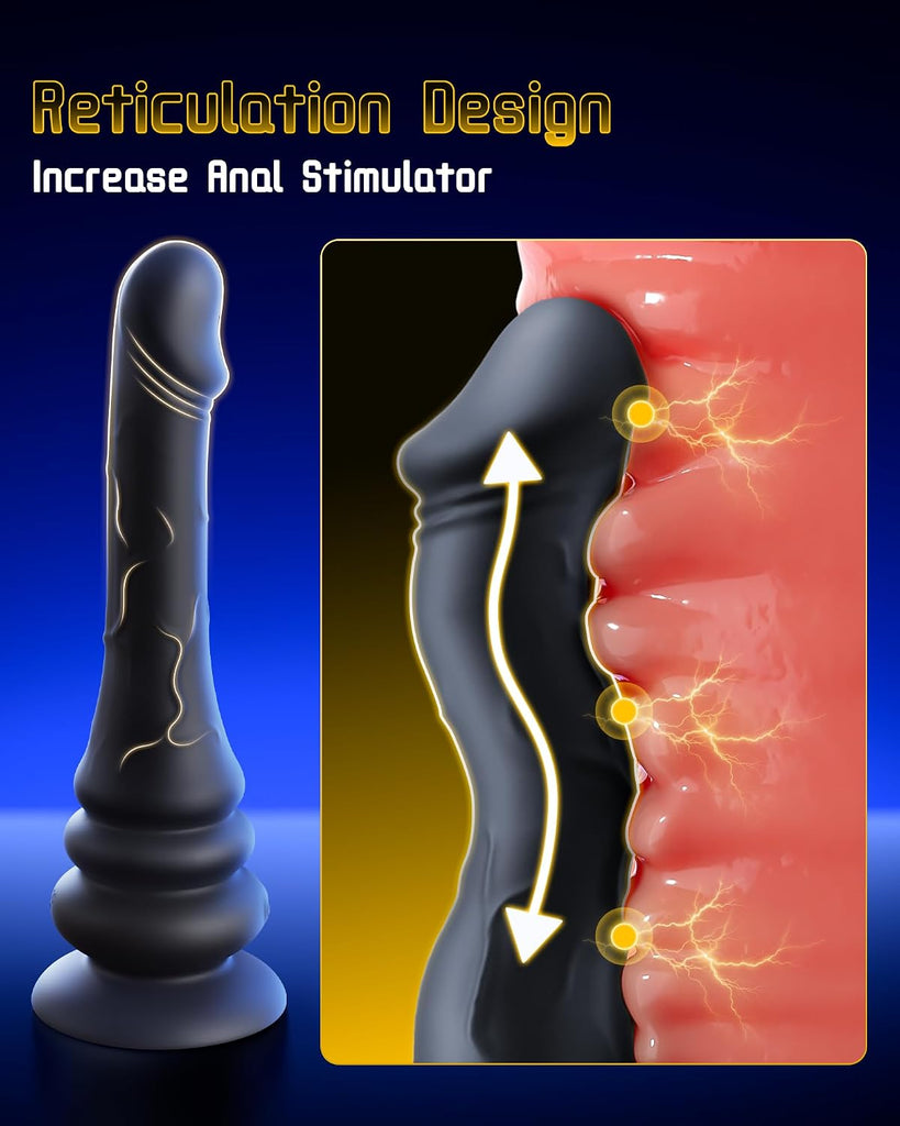 Beisar 4 in 1  Wave Wriggling Thrusting Prostate Massager Anal Dildo