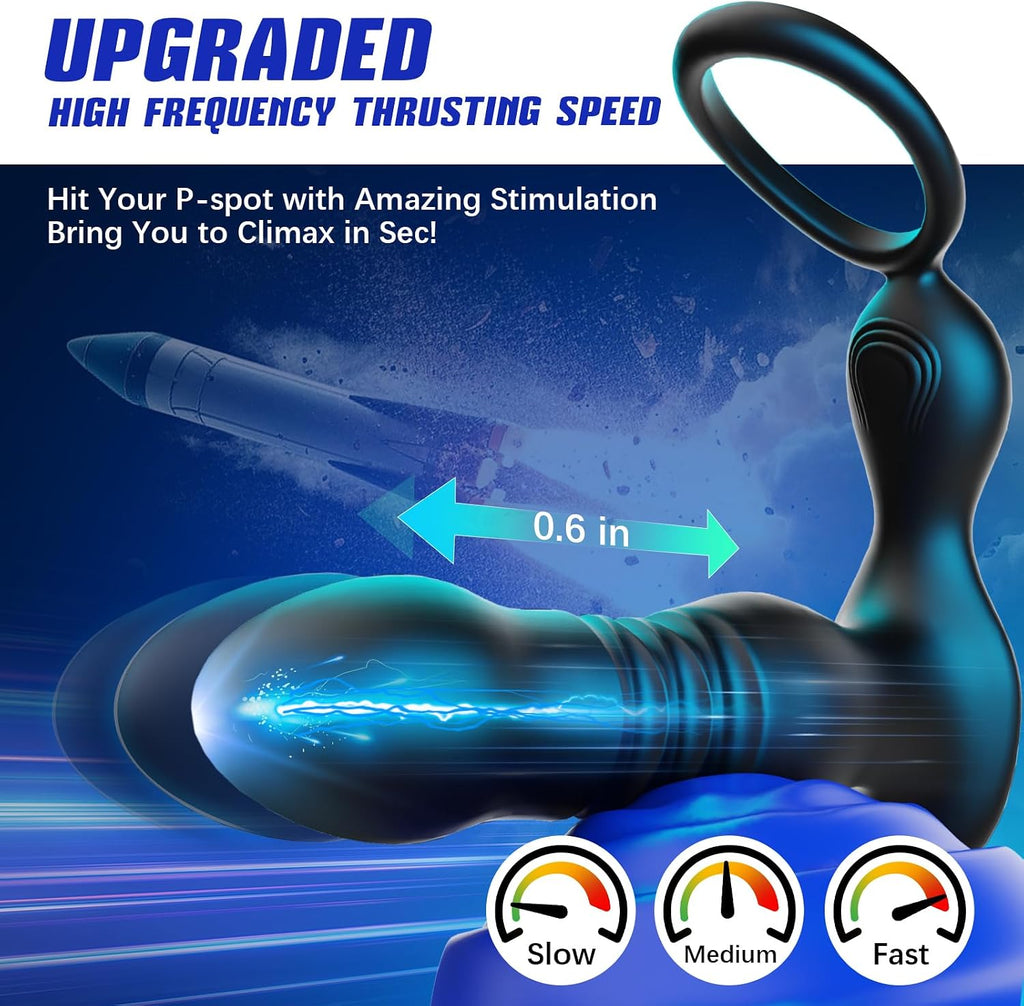 PAROS App-Controlled Thrusting Prostate Massagers with Cock Ring