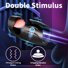 Load image into Gallery viewer, 10 Vibrating Tongue Patterns Dual Action Penis Training Vibrator