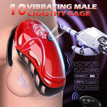 Load image into Gallery viewer, APP Remote Control Male Chastity Devices Sissy Cock Cage with 10 Vibrations