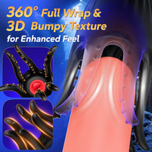 Load image into Gallery viewer, 9X Licking Vibrating Double-Ended Penis Trainer 360° Wrapped Stimulation Male Masturbator