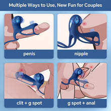 Load image into Gallery viewer, Powerful Multi-speed Rechargeable Vibrating Cock Ring – Stretchy Design For Delayed Ejaculation