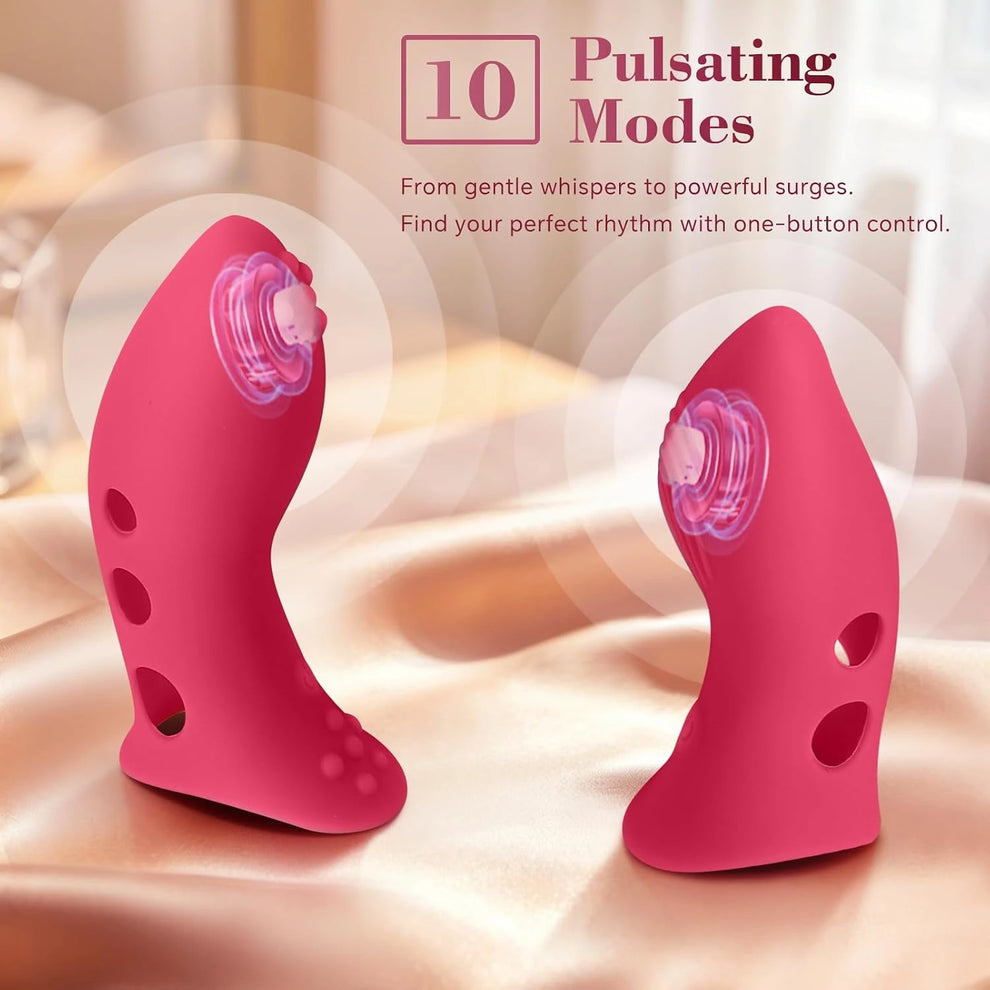 2Pcs Flexible Clit Stimulator & G-spot Finger Vibe