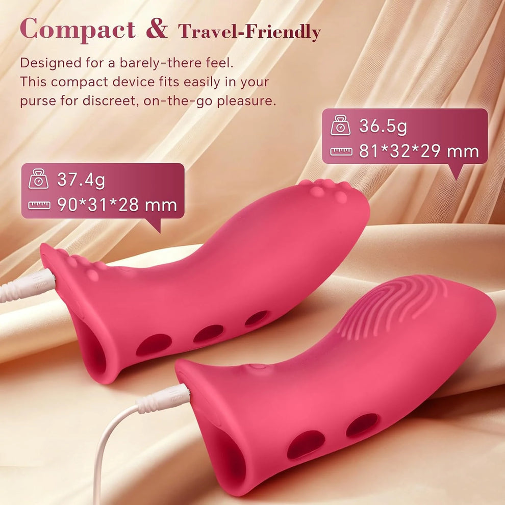 2Pcs Flexible Clit Stimulator & G-spot Finger Vibe