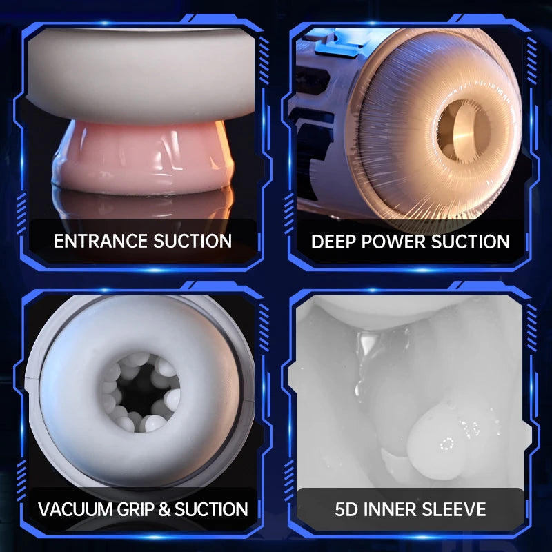Venom 7 Suction & Vibration Modes Male Masturbator