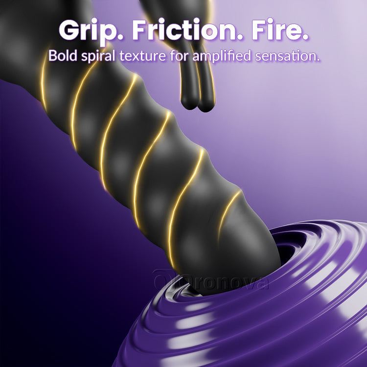 Thrusting 360 °& Rotating Vibrator – Dual Motor G-Spot & Clit Stimulator