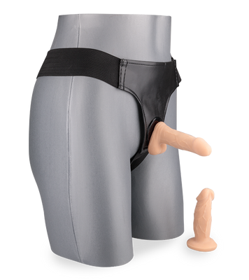 Anal strap-on harness with two mini dildos