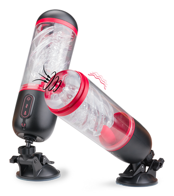 Audacious sucking and vibrating masturbator