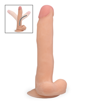 Bendable XL suction cup dildo 8.25 inches