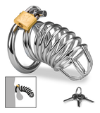 Captive penis chastity cage