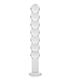 Comet glass anal beads