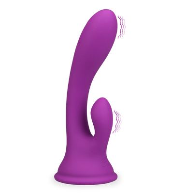 Cuddly suction cup rabbit vibrator