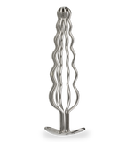 Curl wavy metal bar butt plug