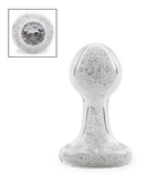 Diamond glass butt plug