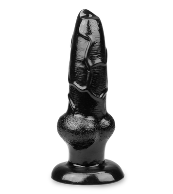 Dog knotted suction cup animal dildo