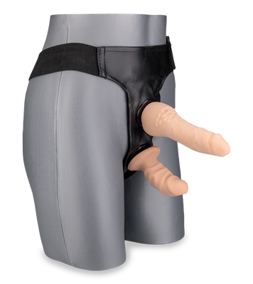 Double penetration strap-on harness kit