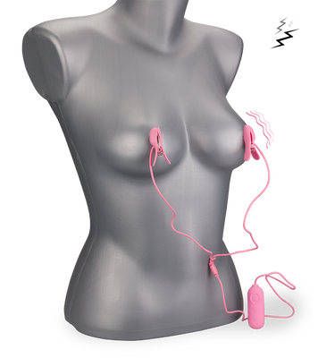 Estim and vibrations breast clamps