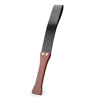 Faux leather and wood BDSM paddle