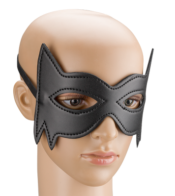 Faux leather domino mask