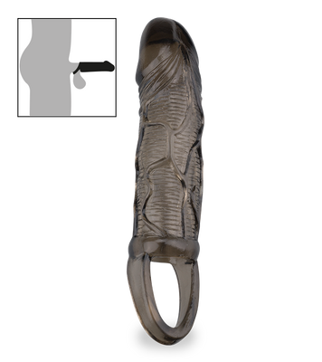 Flexible veined-shaft penis sleeve