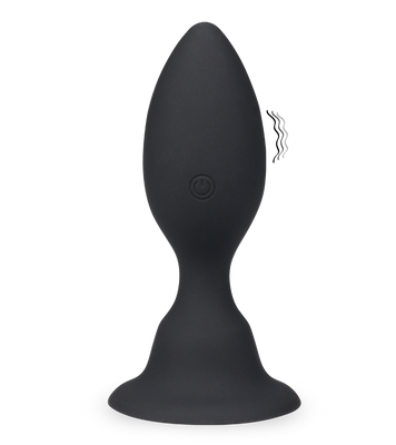 Flexible vibrating suction-cup anal plug