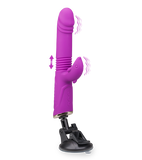 Flip thrusting rabbit vibrator with suction cup