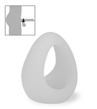 Frenzy medical-grade silicone triple cock ring