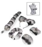 Furry cat costume set