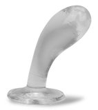 Fuzzy suction cup prostate massager